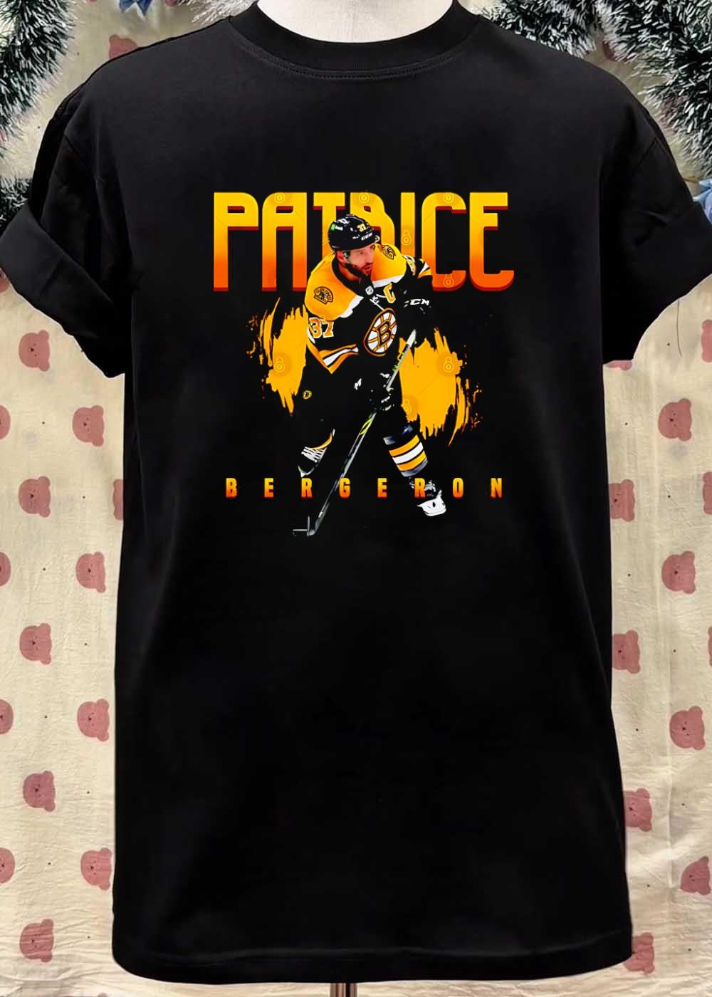 Boston Bruins Hockey Icon Patrice Bergeron Graphic T-Shirt
