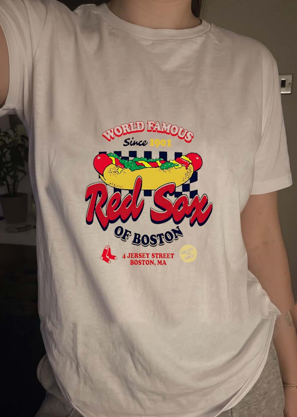 Boston Red Sox Apparel World Famous Since 1901 4 Jersey Street T-Shirt