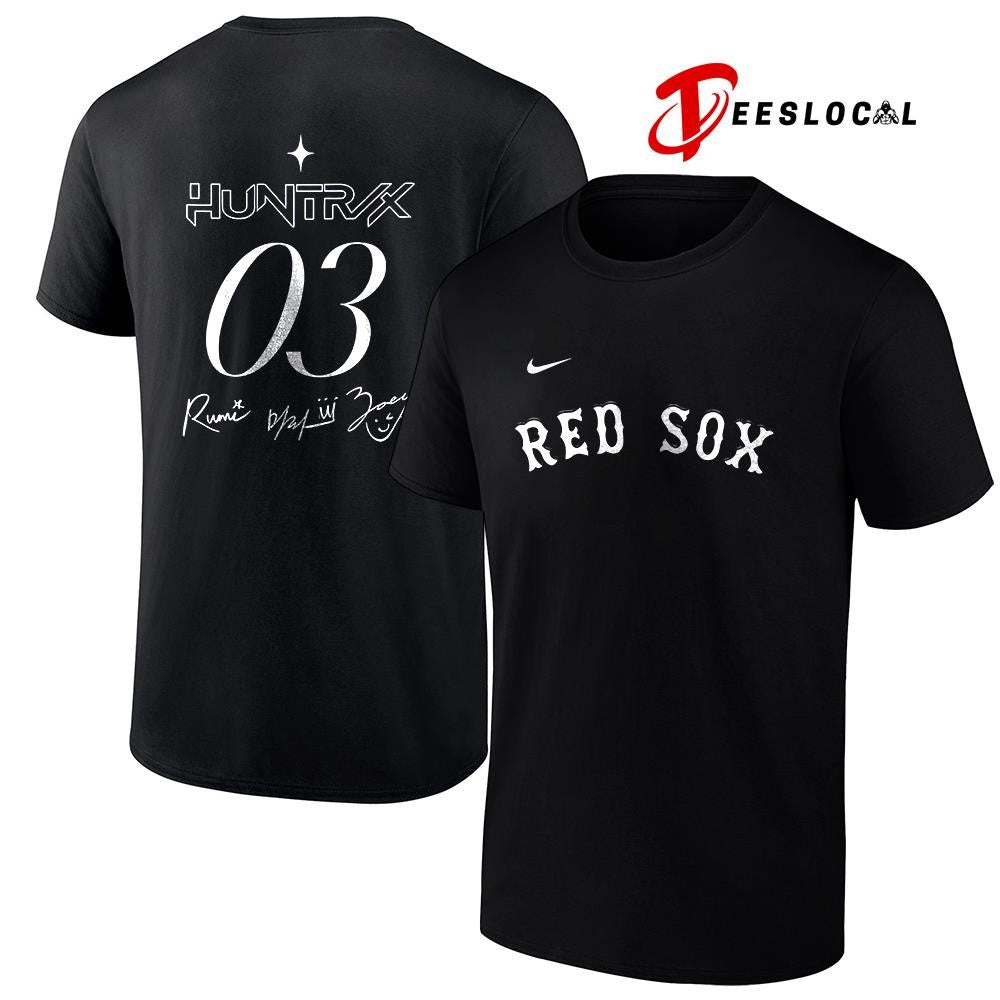Boston Red Sox x K Pop Demon Hunters Huntrix signatures shirt