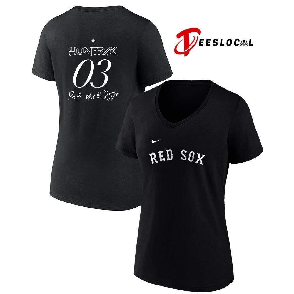 Boston Red Sox x K Pop Demon Hunters Huntrix signatures shirt