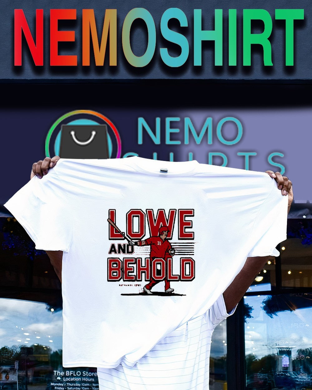 Lowe and Behold Nathaniel Lowe Cincinnati Reds shirt