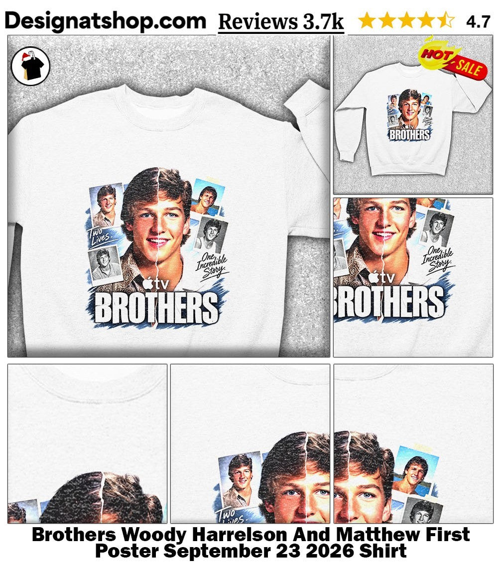 Brothers Woody Harrelson And Matthew First Poster September 23 2026 Shirt