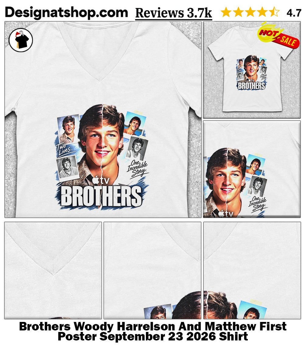 Brothers Woody Harrelson And Matthew First Poster September 23 2026 Shirt