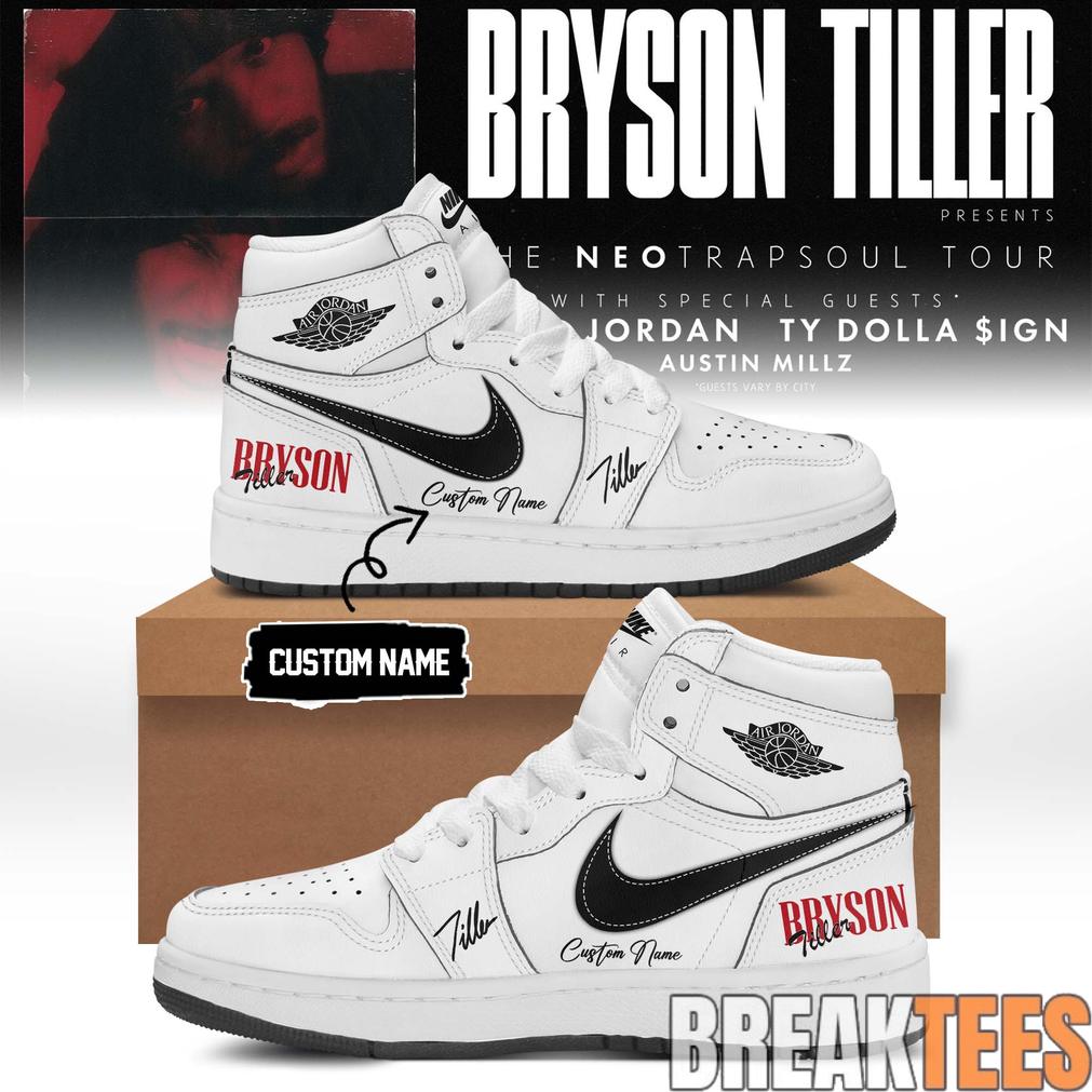 Bryson Tiller The Neo Trapsoul Tour Signature AJ1 Shoes