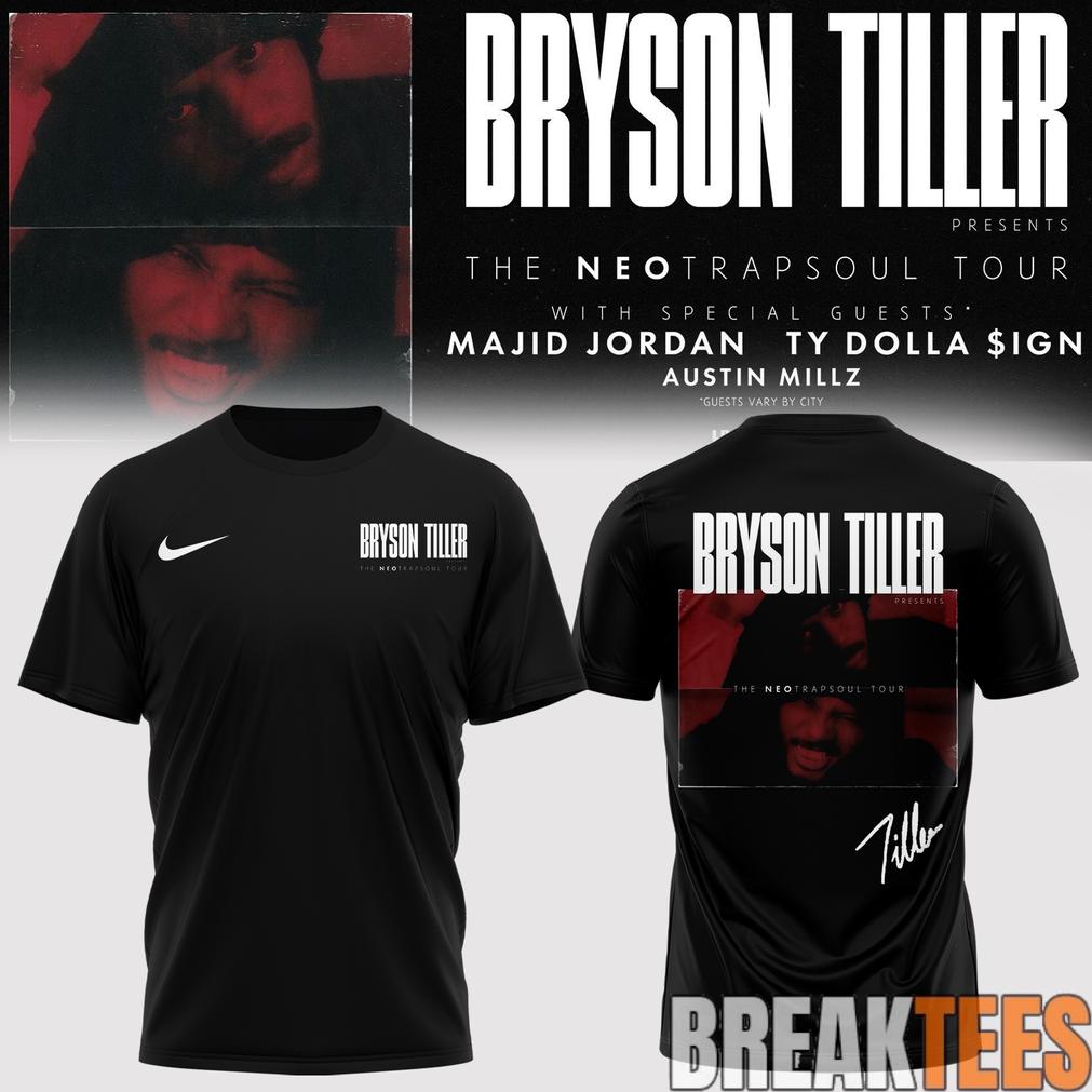 Bryson Tiller The Neo Trapsoul Tour Signature Tshirt