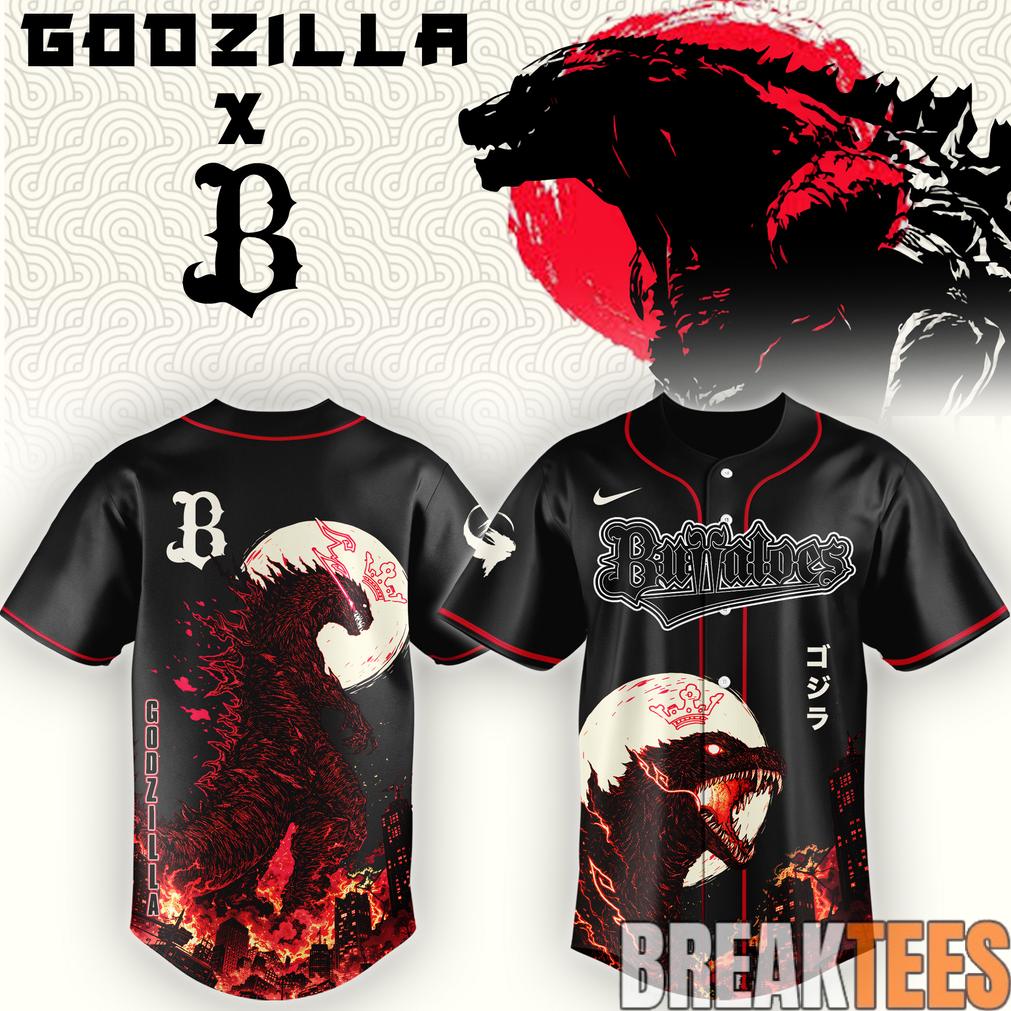 Orix Buffaloes x Godzilla Minus Zero Baseball Jersey