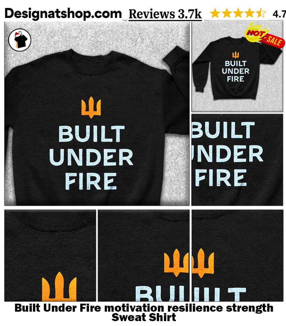 Built Under Fire motivation resilience strength shirt