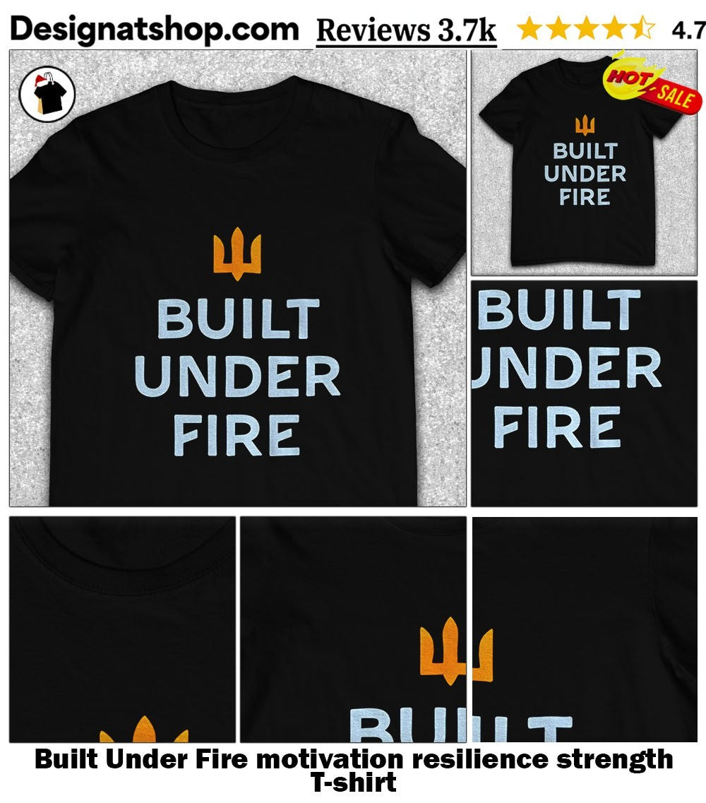 Built Under Fire motivation resilience strength shirt