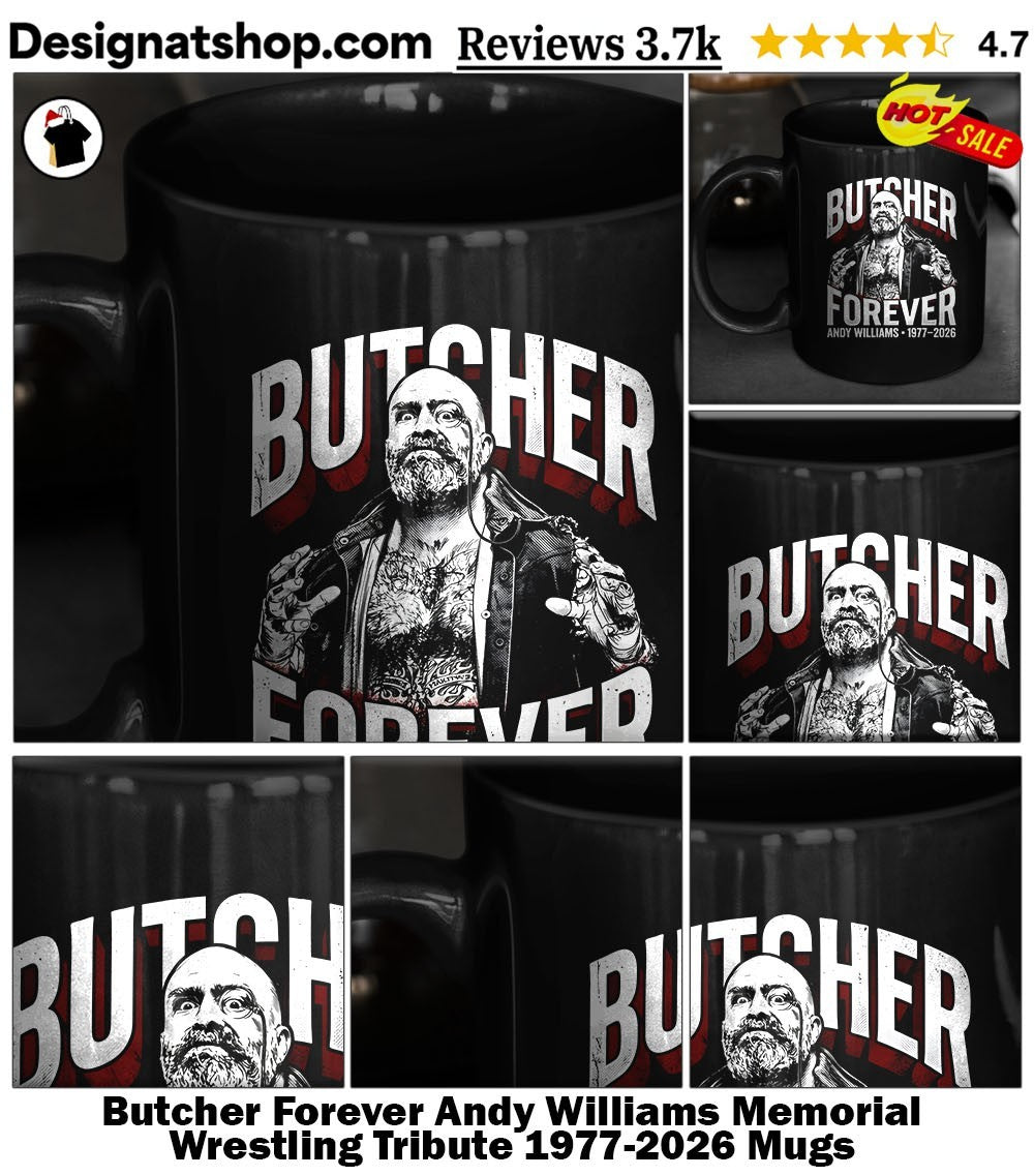 Butcher Forever Andy Williams Memorial Wrestling Tribute 1977-2026 shirt