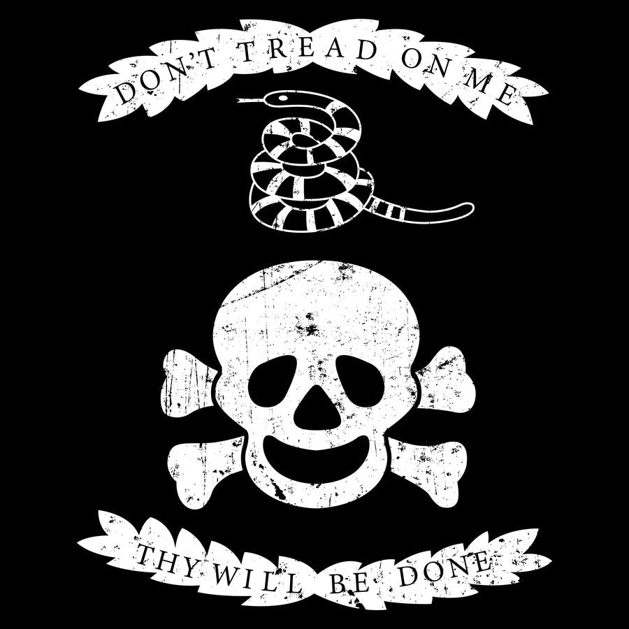 Veterans Exempt Flag T-Shirt - Black