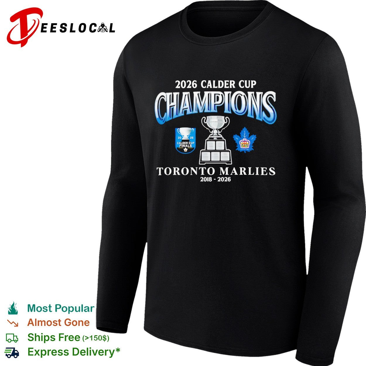 Calder Cup Champions Toronto Marlies 2018 2026 Calder Cup Finals Hockey shirt