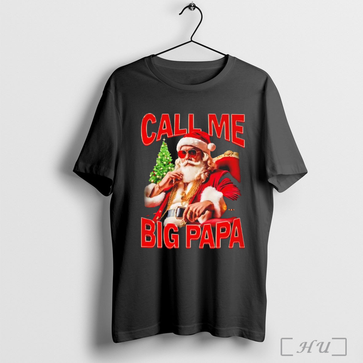 Call Me Big Papa Santa Christmas T Shirt