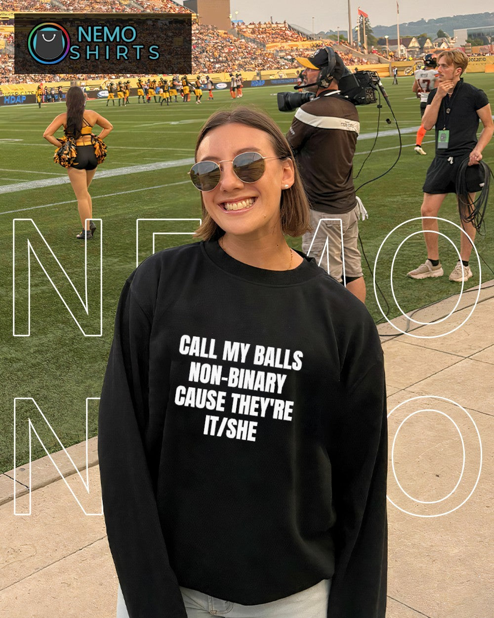 Call my balls non-binary cause they’re it she quote shirt