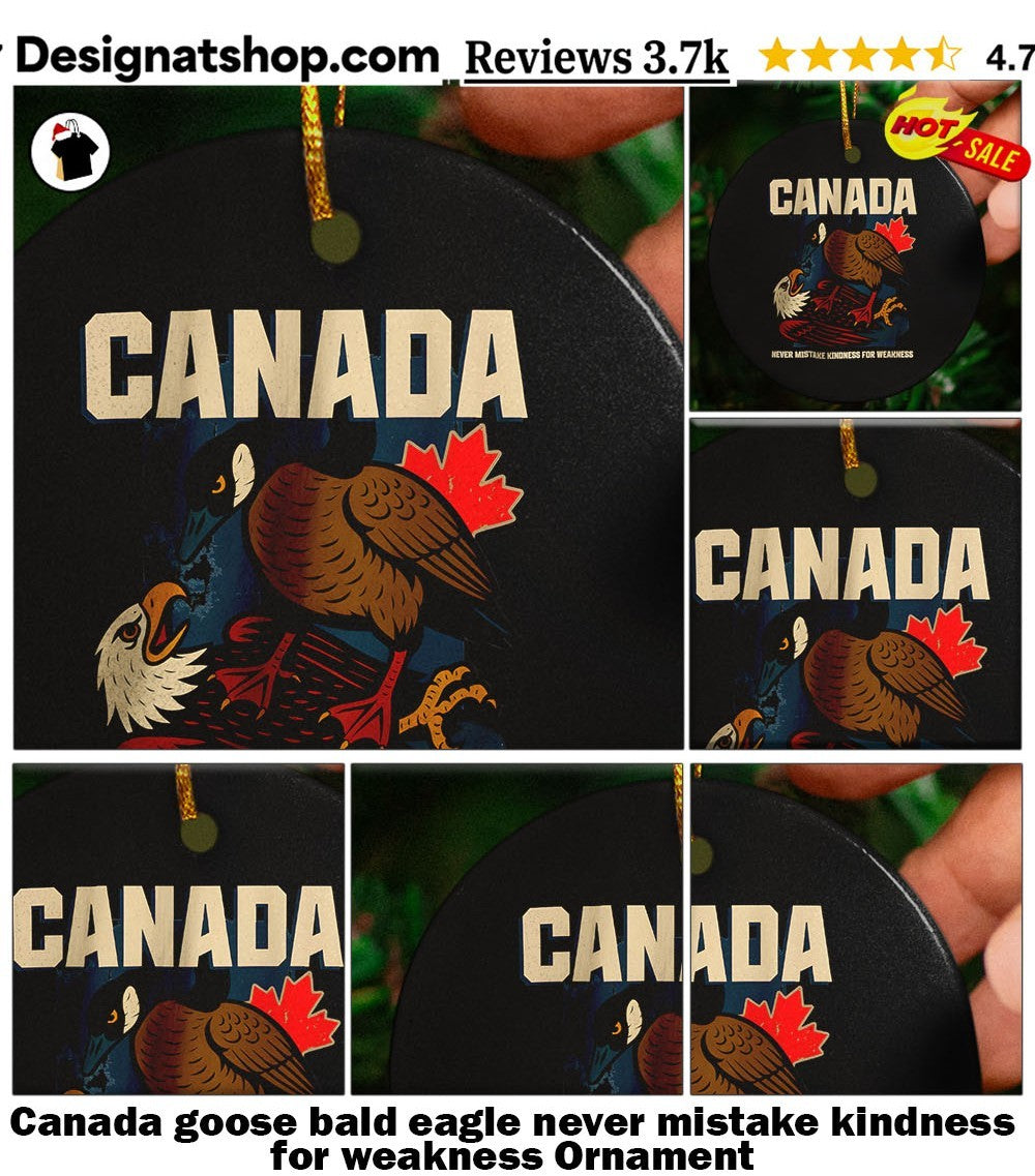 Canada goose bald eagle never mistake kindness for weakness shirt