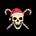Candy Cane Jolly Roger