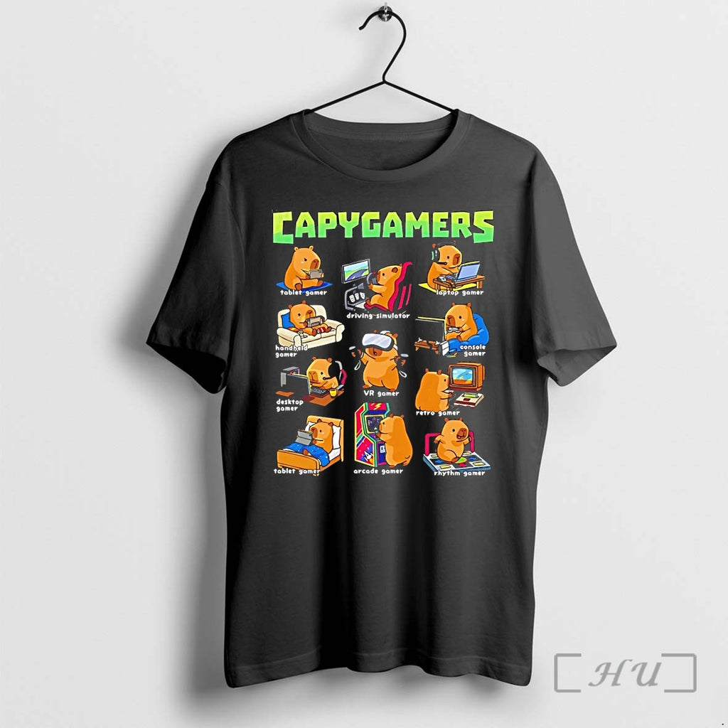 Capybara Gamers Tablet Gamer Driving Simulator Laptop Gamer Handheld Gamer Tshirts Sweater