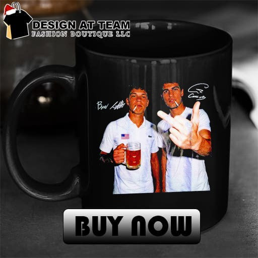 Carlos Alcaraz Ben Shelton Tennis Graphic Middle Finger Beer shirt