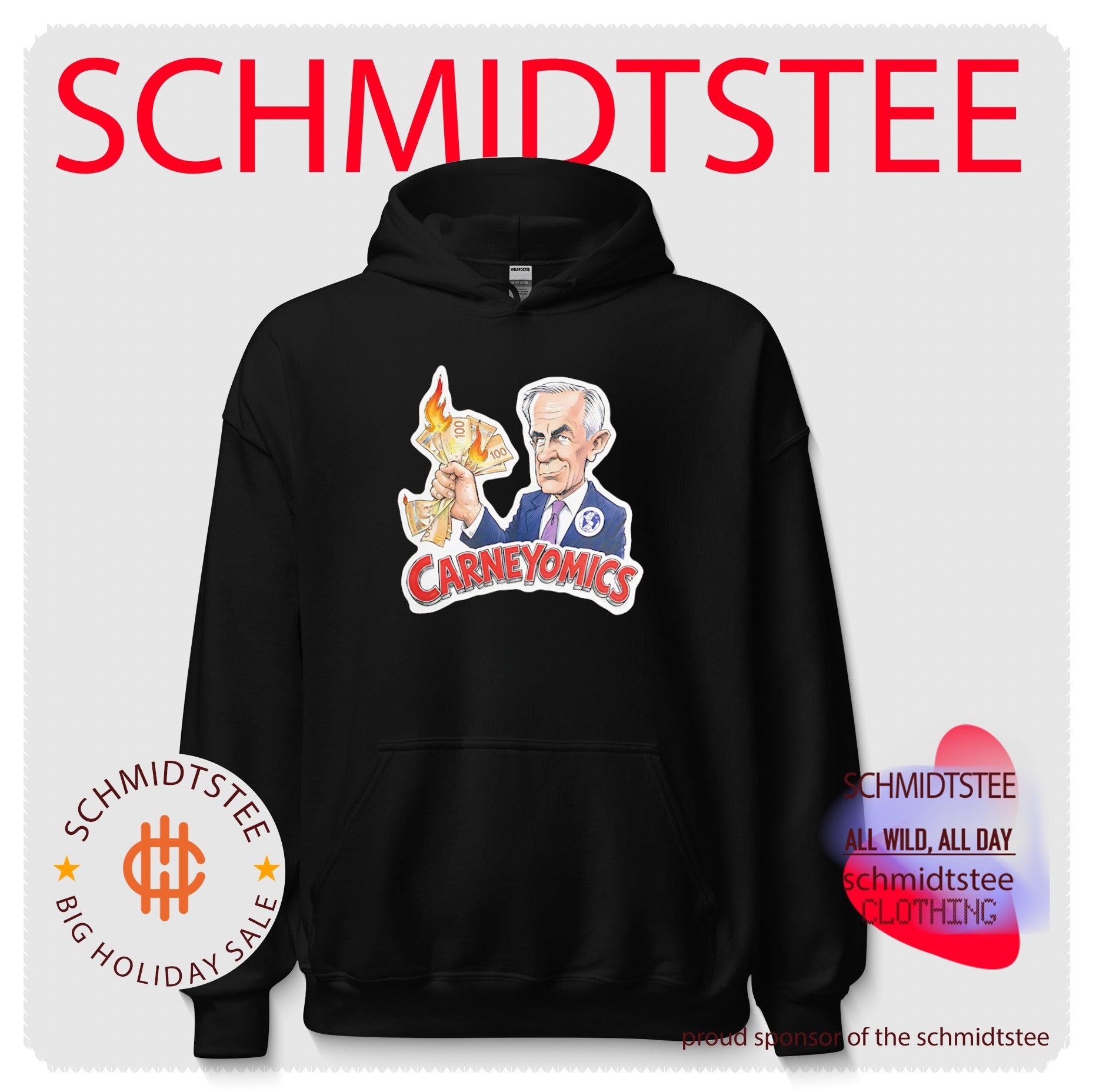 Carneyomics Mark Carney Burning Canadian Money shirt