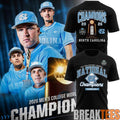Carolina Baseball 2026 NCAA Baseball National Champions TShirt Black