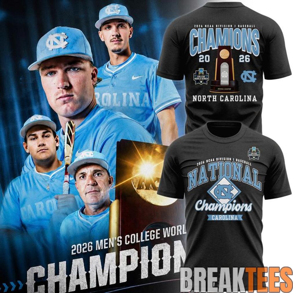 Carolina Baseball 2026 NCAA Baseball National Champions TShirt Charcoal Heather