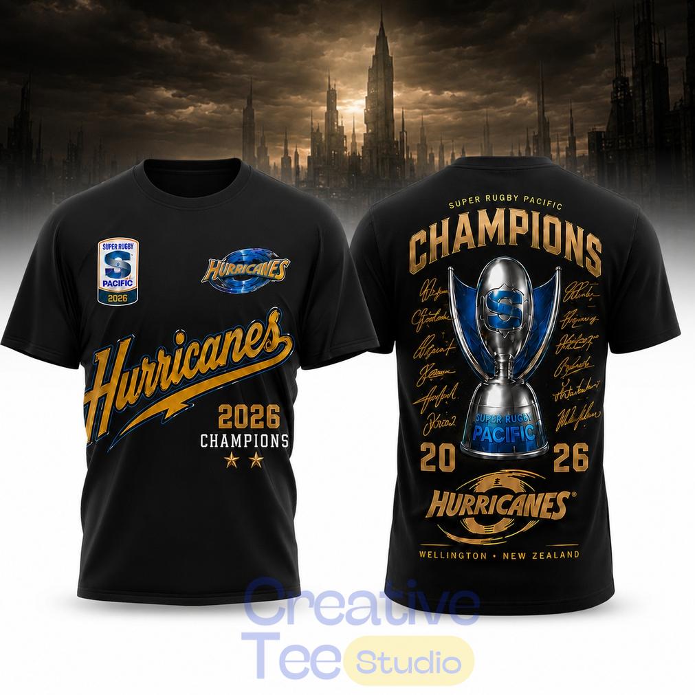 Carolina Hurricanes 2026 Super Rugby Pacific Champions Black Signature Edition Shirt