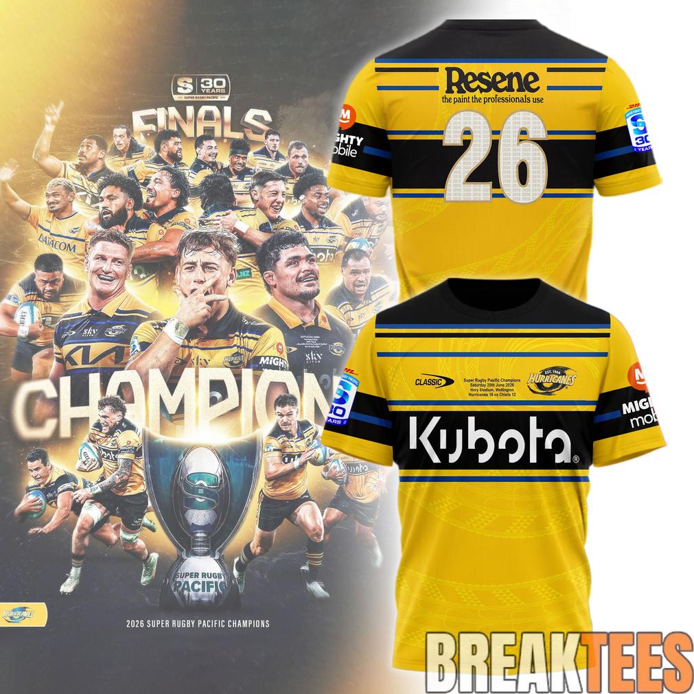 Carolina Hurricanes 2026 Super Rugby Pacific Champions Limited Shirt