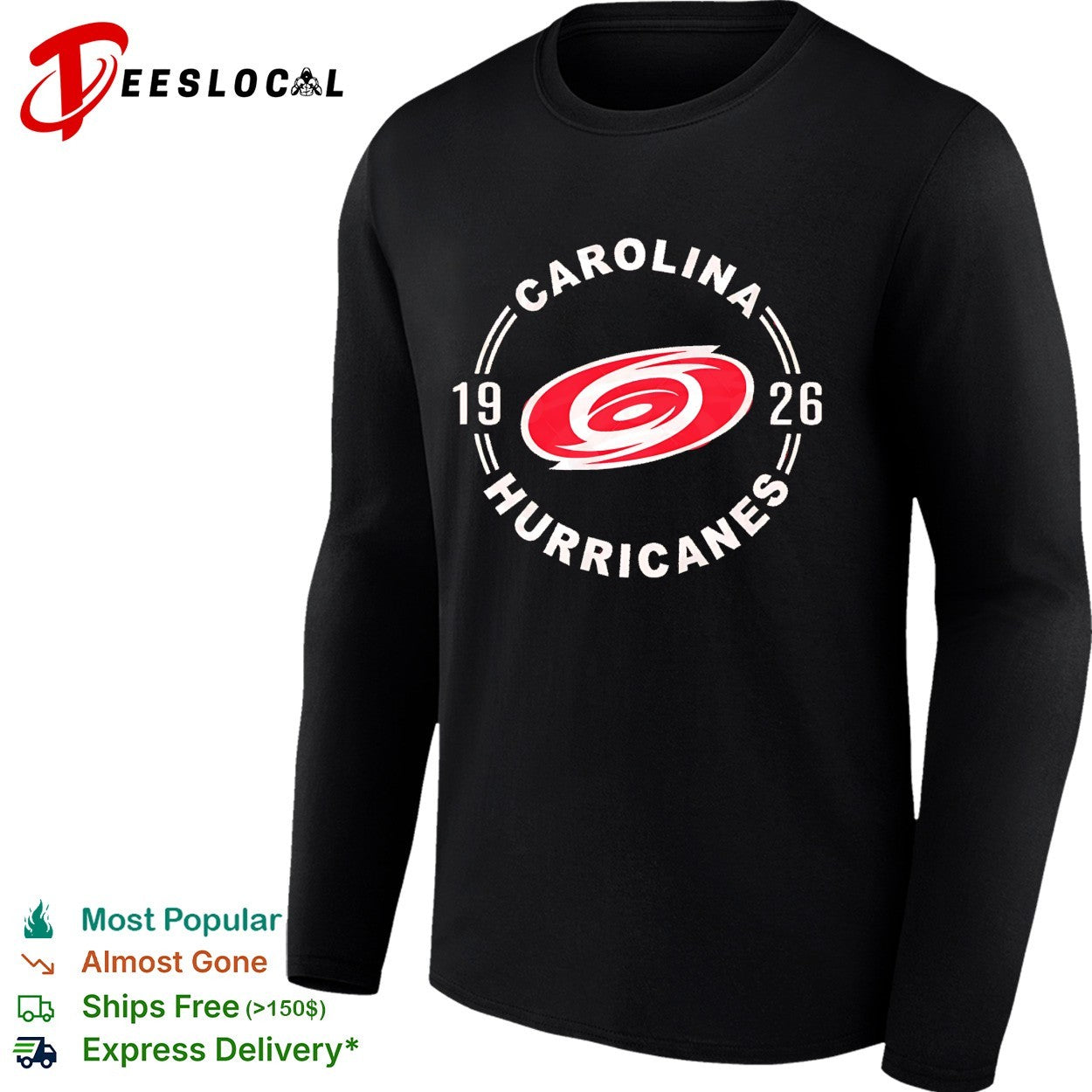 Carolina Hurricanes hockey NHL 1926 retro logo shirt
