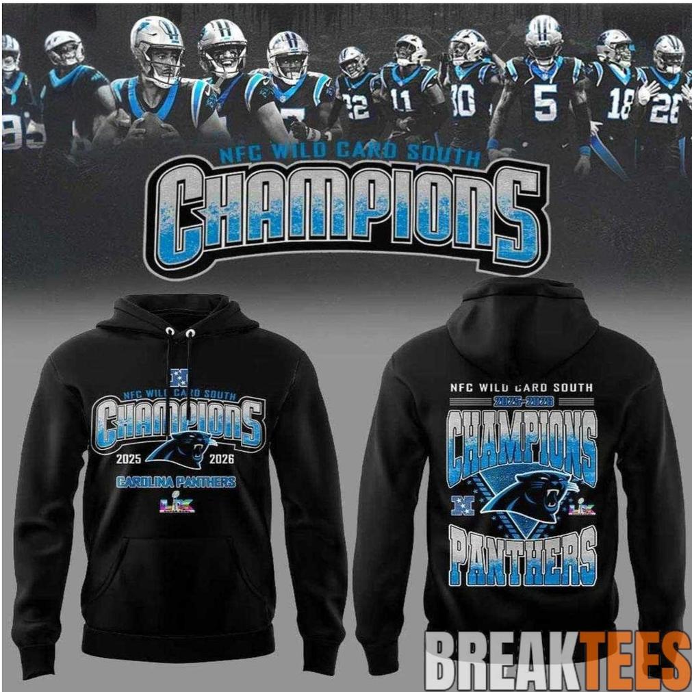Carolina Panthers NFC Wild Card South Champions Hoodie
