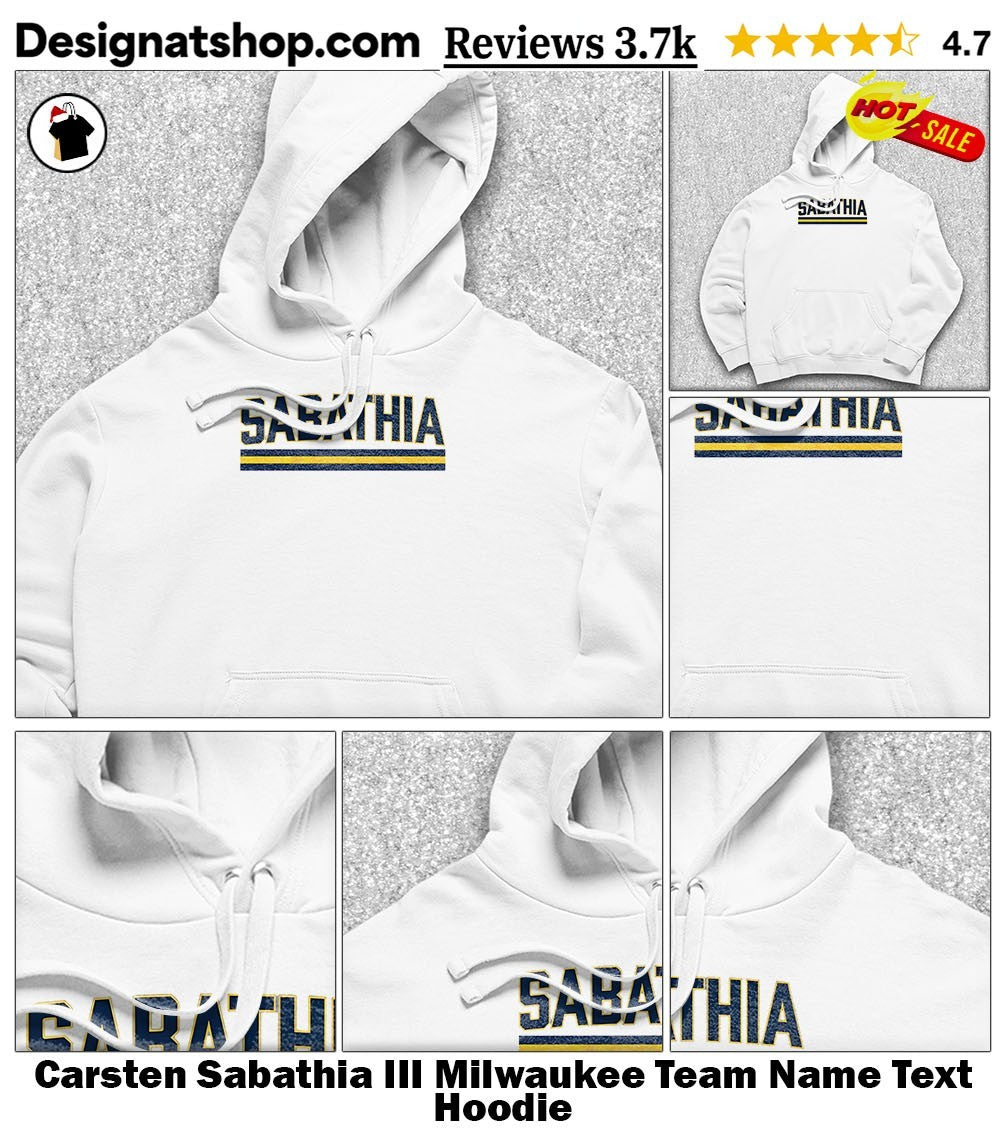 Carsten Sabathia III Milwaukee Team Name Text shirt