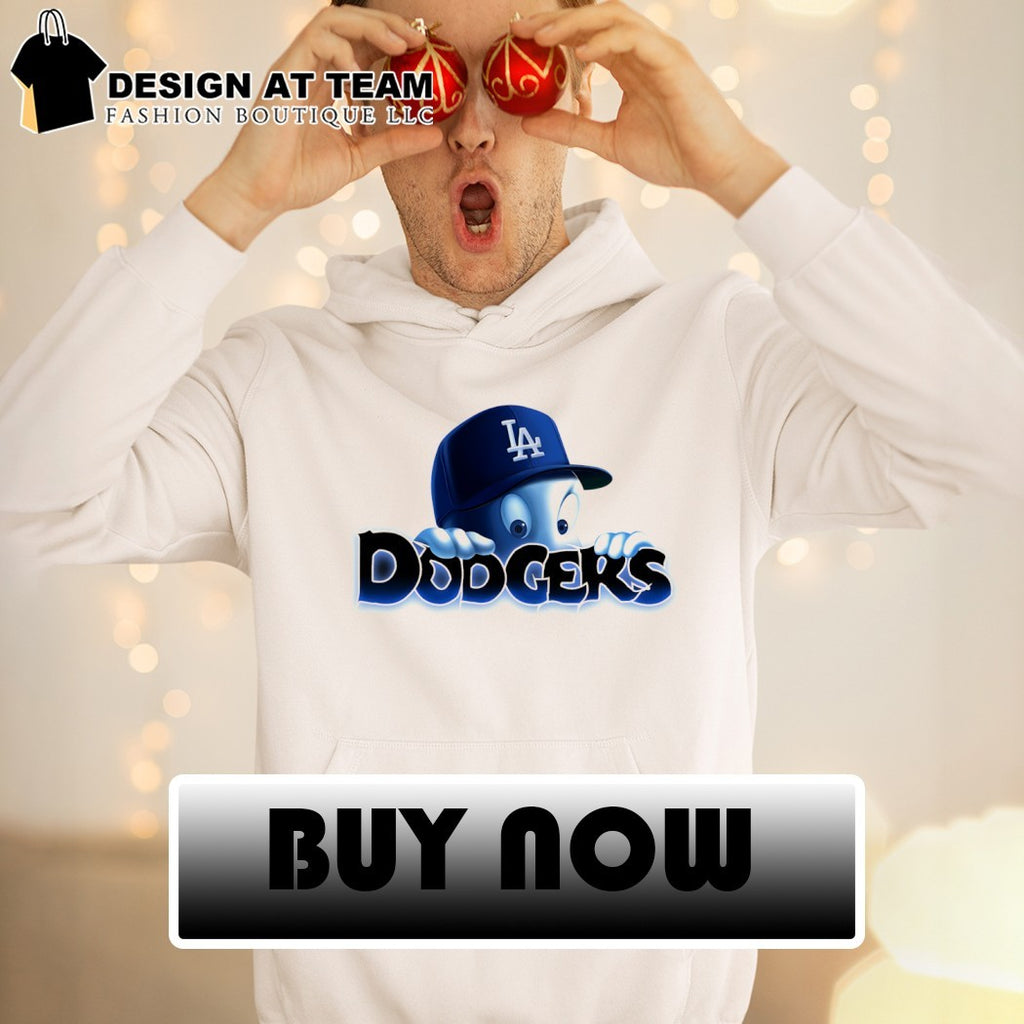 Casper The Friendly Ghost LA Dodgers Mascot Logo Apparel Dodgers Logo Shirt