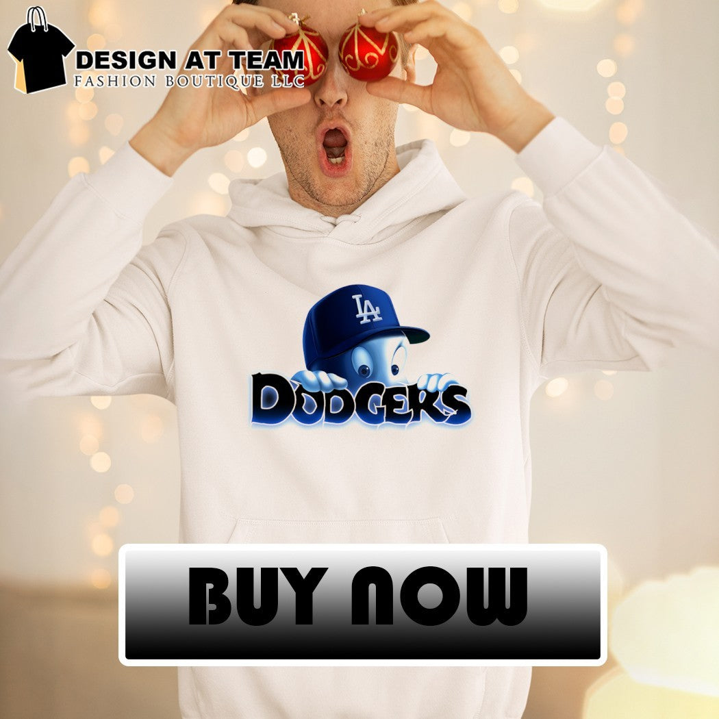 Casper The Friendly Ghost LA Dodgers Mascot Logo Apparel Dodgers Logo Shirt