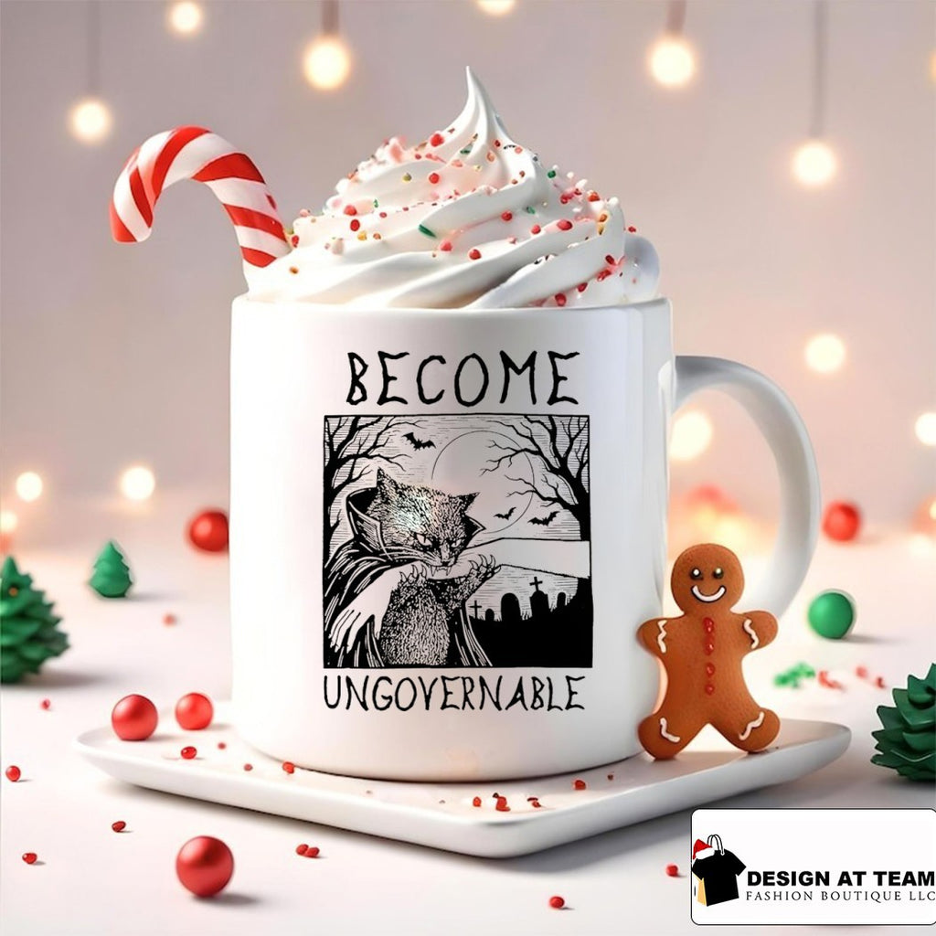 Cat Vampire Halloween Art Become Ungovernable Shirt