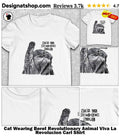 Cat Wearing Beret Revolutionary Animal Viva La Revolucion Carl Shirt
