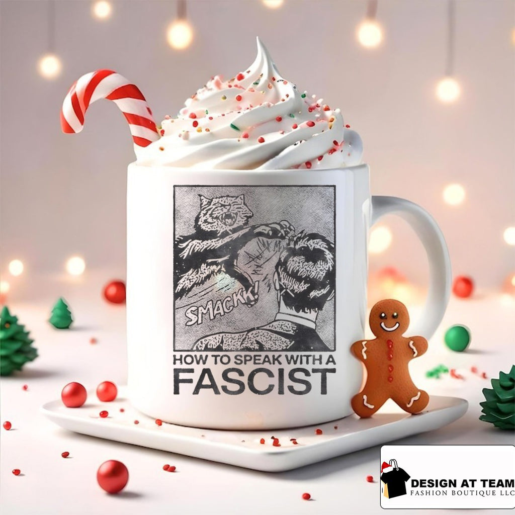 Cat smack how to speak with a fascist shirt