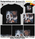 CeeDee Lamb Dak Prescott Middle finger Vintage Dallas Football shirt