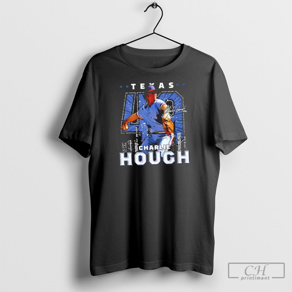 Charlie Hough Texas Rangers Gritty Signature Shirt Sweater