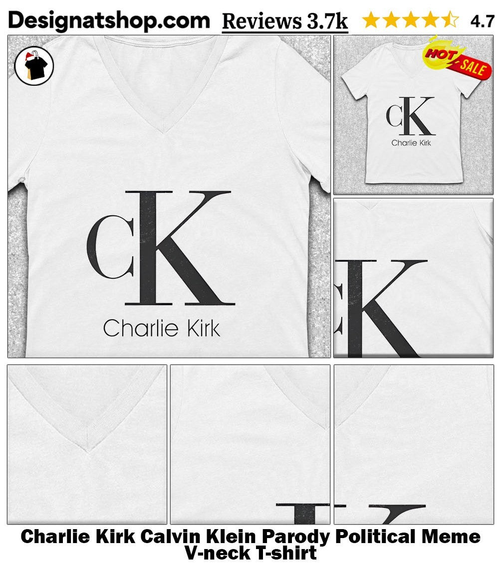 Charlie Kirk Calvin Klein Parody Political Meme shirt
