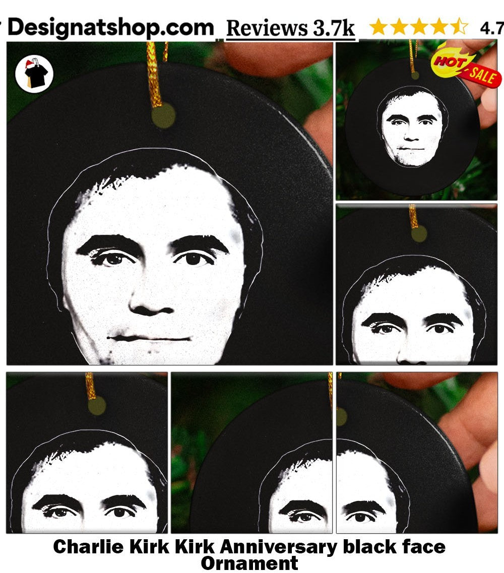 Charlie Kirk Kirk Anniversary black face shirt