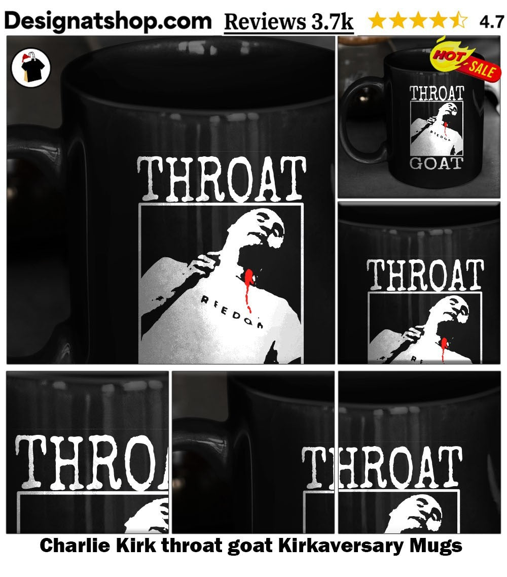 Charlie Kirk throat goat Kirkaversary shirt