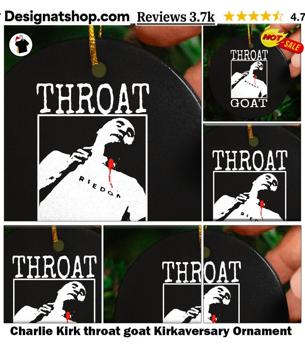 Charlie Kirk throat goat Kirkaversary shirt
