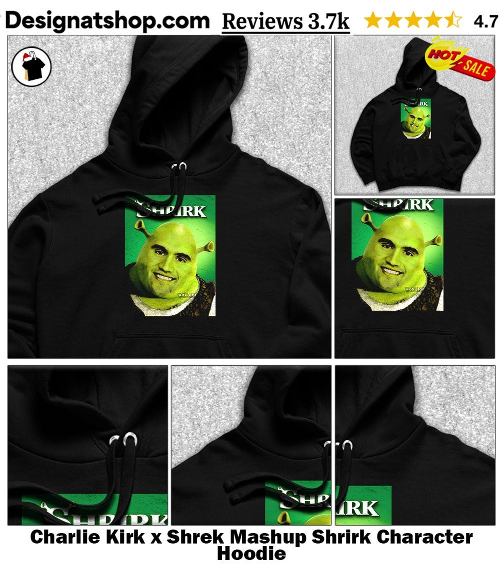 Charlie Kirk x Shrek Mashup Shrirk Character shirt