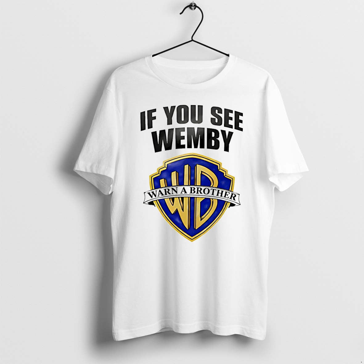 Chet Holmgren Wearing If You See Wemby Warn A Brother Spurs Tshirts Sweater