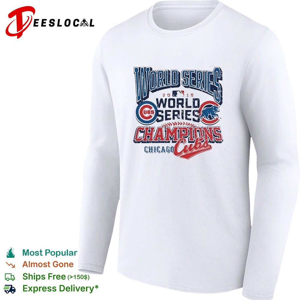 Chicago Cubs 2016 World Series champions baseball bear logo shirt