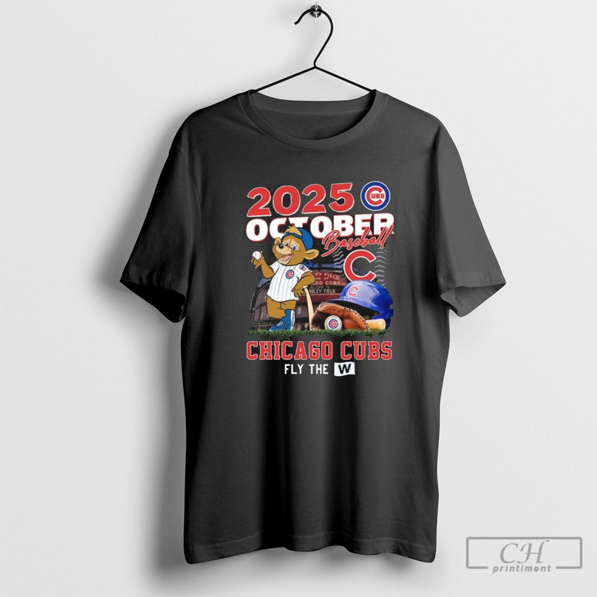 Chicago Cubs 2025 October Baseball Postseason Mascot Shirt Sweater