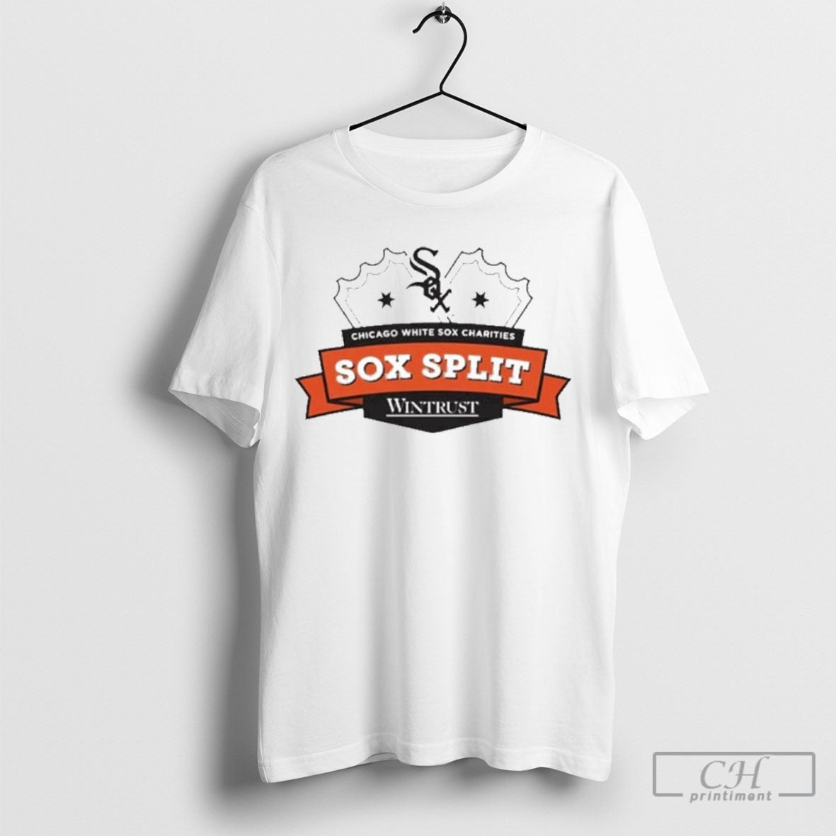 Chicago White Sox Mlb Charities Sox Split Wintrust Logo 2025 Shirt Tee
