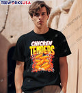 Chicken Tenders Food With Lightning And Fire Graphic shirt