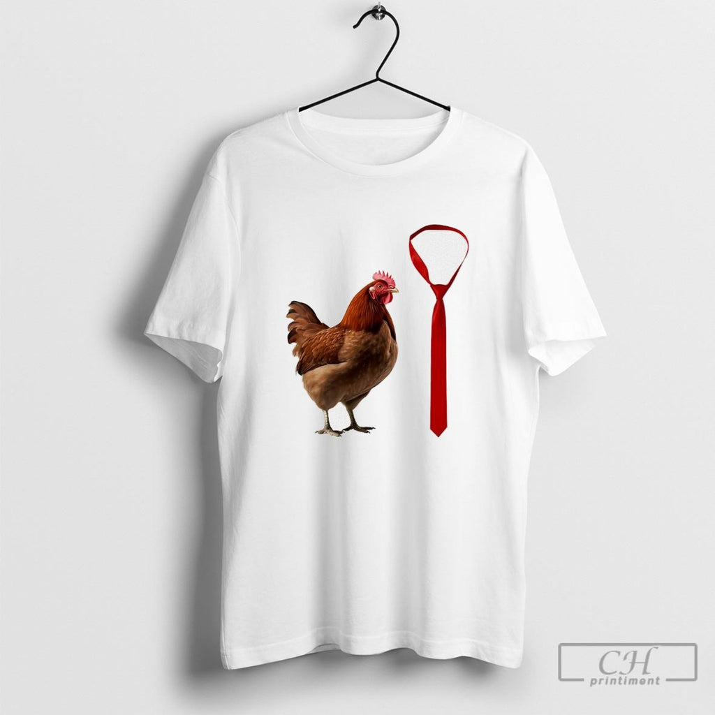 Chicken And Red Necktie Shirt Sweater