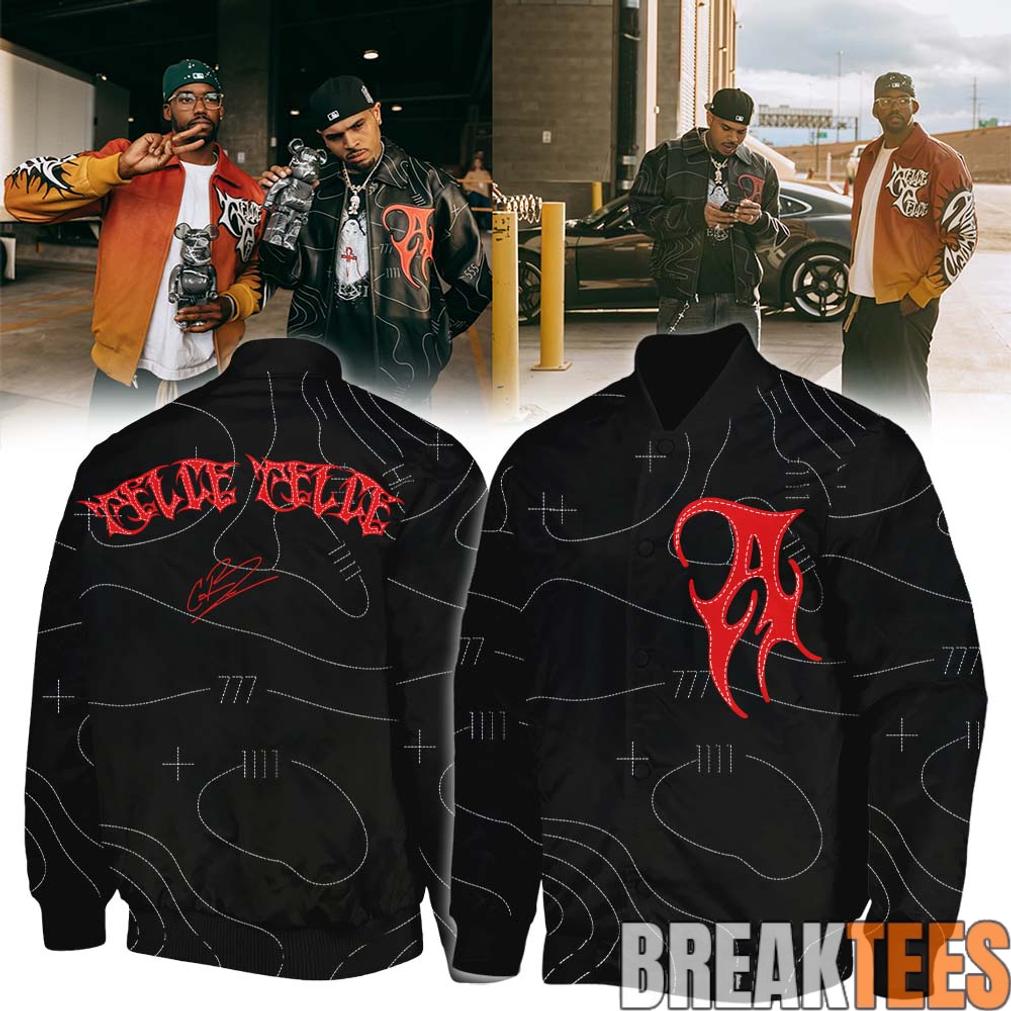 Chris Brown R&B Tour 2026 Bomber Jacket