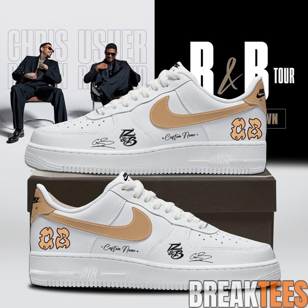 Chris Brown R&B Tour 2026 Custom Air Force 1 Shoes