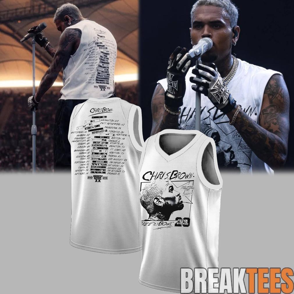 Chris Brown R&B Tour 2026 Jersey Shirt